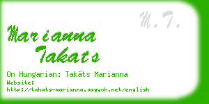 marianna takats business card