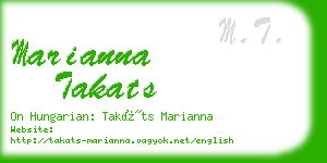 marianna takats business card